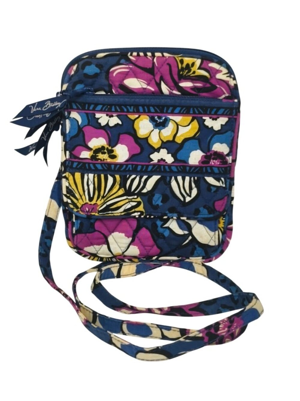 Vera Bradley Mini Hipster Crossbody African Violet Quilt Retired Multi Compartme